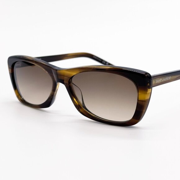 NEW SAINT LAURENT SUNGLASSES SL613 004 WOMEN HAVANA EYEWEAR SL 613 004 - Picture 3 of 9